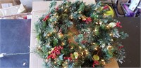 Lighted christmas wreath, new in box