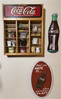 Coca-Cola wood display case, and