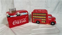 2 Coca-Cola cookie jars