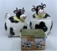 Daisy Cow cookie jar and pitcher