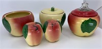 Apple canisters & salt and pepper shakers