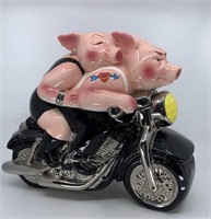 Biker Hogs cookie jar