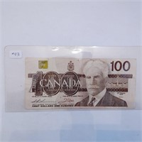 Canadian $100 Dollar Bill - 1988 Series