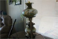 Hand Painted Table Lamp 22"T