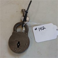Antique Pad Lock with Key