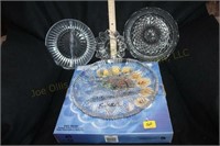 Patterned Glass Serving Dishes