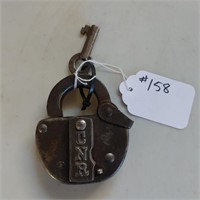 Antique Pad Lock with Key - CNR