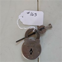 Antique Pad Lock with Key - Yale