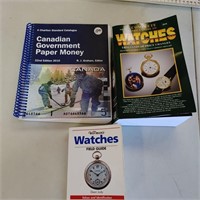 3 Collectable Books - Watches & Money