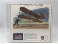 Vintage US Commemorative Stamp Block, The Wright