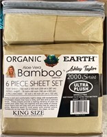 King 6pc Bamboo Essence Sheet Set - Tan