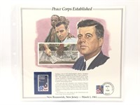 Vintage US Commemorative Stamp Block, Peace Corps