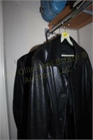 2 Leather Coats; Medium "Wilson" & Lg "Colebrook"