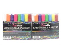 2 Pack Liquid Chalk Board Window Markers - 8 Pack