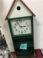 house clock with shlef