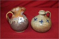 2pc Seagrove Pottery King's & Jugtown