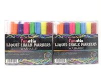 2 Pack Liquid Chalk Board Window Markers - 8 Pack