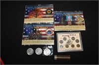 Misc Coin lot; 3 Silver Dollars (2) 1972, (1) 1974