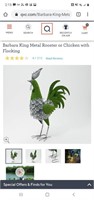 18" metal chicken rooster