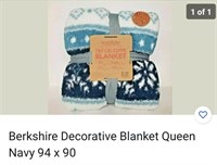 Queen berkshire decorative blanket