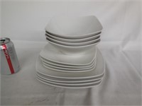 Dishes, Service for 4, Plates, Bowls, 12pc