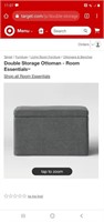 Double storage ottoman