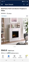 43.31 inch electric fireplace
