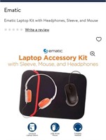 Ematic laptop kit headphones