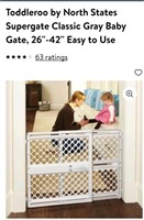 Toddleroo 26" X- 42" baby gate