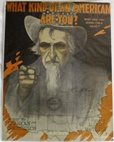 What Kind Of American Are You? WWI Sheet Music