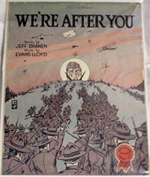 We're After You WWI Sheet Music