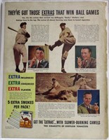 1940 Joe DiMaggio Camel Cigarettes Ad