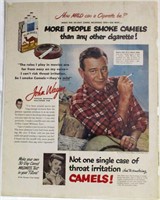 John Wayne Camel Cigarettes Ad