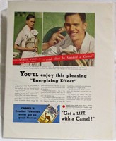 Ellsworth Vines Tennis Pro Camel Cigarettes Ad