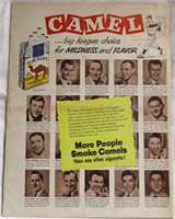 Big League Baseball Players Camel Cigarettes Ad