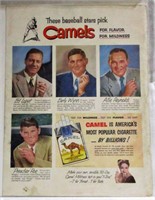 Baseball Stars Camel Cigarettes Ad