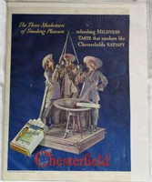 1937 Three Musketeers Chesterfield Cigarettes Ad