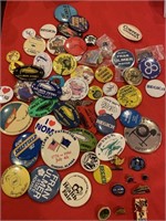Large collection of Alaska Pins and Buttons