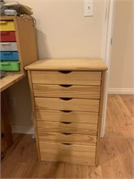 7 drawer wood cabinet