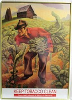 Keep Tobacco Clean Pull Leaves RJR Factory Poster