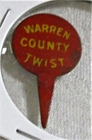 Warren County Twist Vintage Tobacco Tag