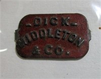 Dick Middleton & Co Vintage Tobacco Tag