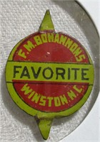 Bohannons Favorite Winston, NC Vintage Tobacco Tag