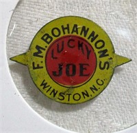 Bohannons Lucky Joe Winston NC Vintage Tobacco Tag