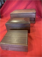 Solid wood watch box keepsake box
