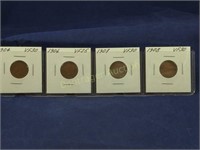 4- INDIAN HEAD PENNIES