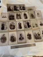 22 Vintage Cabinet photo cards by Merrill,