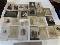 Lot of 25 Vintage 1800s era Cabinet photo cards