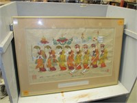 Himaylayan Art Painting " Lama Procession"  Badur