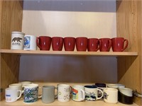 Large Collection of Coffee Mugs